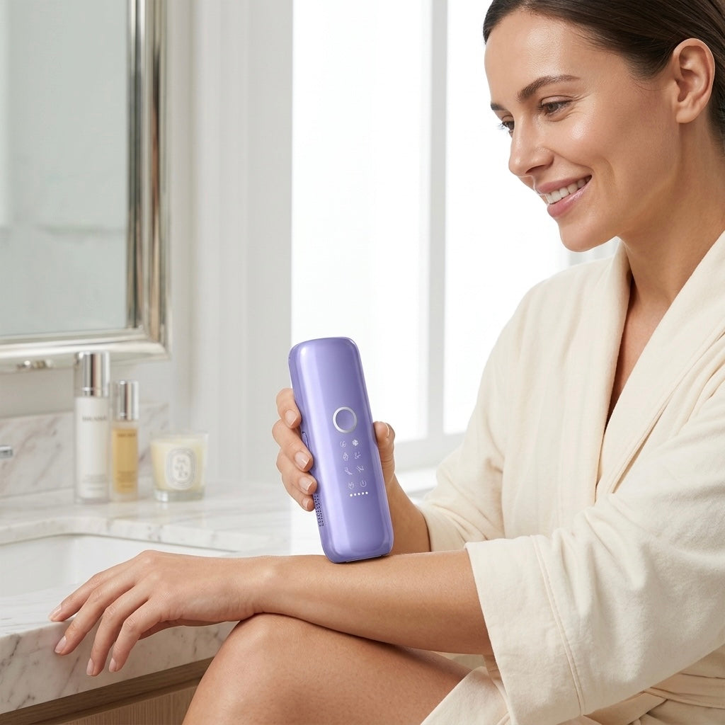 IPL Hair Removal Device with Cryolipolysis Cooling Skin Rejuvenation